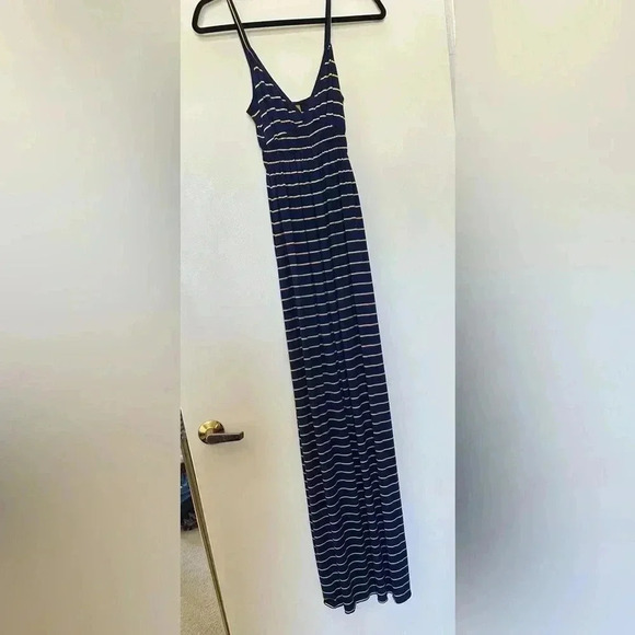 Rachel Pally and Shop Bop Blue and Yellow Striped Tank Maxi Dress in XS - Picture 3 of 8